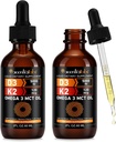 Flydende vitamin D3 K2, D-vitamindråber, D-vitamin D3 K2, D-vitamin D, D-vitamin Liquid, Organic Vitamin D, D3 K2-vitamintilskud, D-vitamin D3 og K2, D3 K2-vitamintilskud (2pack)