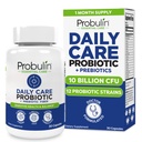 Probulin daglig pleje Probiotisk supplement, fordøjelsesbesvær, Gut, og immunforsvar support kapsler til mænd og kvinder, 10 milliarder CFU, Vegan, 30 Count Flaske