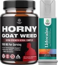 Bundle of Horny Geat Weed for mænd - Ekstra styrke Mand tillæg, og Lidocain Desensitizing Topical Spray Climax Kontrol for længere holdbarhed ydeevne - Boost Endurance og Stamina Fast Functing
