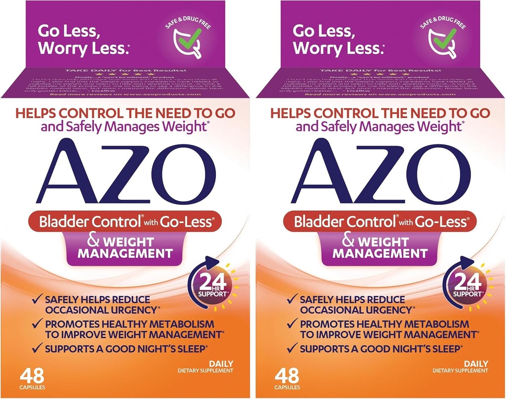 AZO Blogen Control med Go- Mindre ® & Vægt Management Kosttilskud