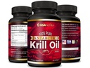 Antarktiske krill Oil Softels 100% Pure med Omega-3 EPA DHA Astaxanthin 1000mg per dag (2 Softgels). Fremstillet i USA