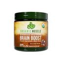 Organic Muscle Brain Boost Nootropics Blend - Vegan & Organic Superfood Health Supplements for Focus, Memory & Productivity with Ashwagandha, Ginkgo & Ginseng - Chocolate Flavor, 20 Servings