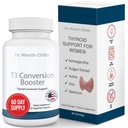 Dr. Westin Childs - T3 Conversion Booster - Thyroid Support til kvinder med Hypothyroidisme & Hashimotos - Jod, Ashwagandha, Guggul Extract, Selenium & Zink Complex - 60 Servere