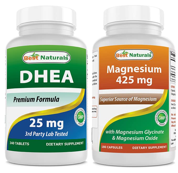 Bedste Naturals DHEA 100mg & Magnesium Glycinat 425 mg