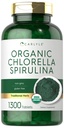 Carlyle Organic Chlorella Spirulina Tabletterne er 124; 1300 Grev er 124; 50 / 50 Blend er 124; Non- GMO og Gluten Free Supplement