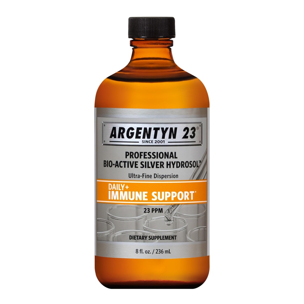 Argentyn 23 Professional Immunsupport - Kolloid Sølv, Bio- Active Silver Hydrosol, 23 ppm, Flydende Twist Top, 8 Fl Oz (236 ml)