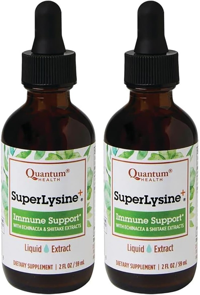 Quantum Super Lysin + flydende ekstrakt 2 fl oz (59 ml) Væske (pakke med 2)
