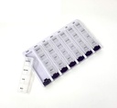 Ugentlig AM / PM Pill Box Bærbar rejse receptpligtig og medicinering Pill sag Organizer af P & P MEDICAL SUPPLERENDE (7-Dag / 4-Times- A- Dag) med Aftagelige kompartmenter og Fugt- Proof Design