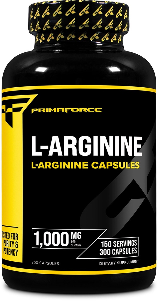 Primaforce L- arginin (300 kapsler, 150 servering / 1. 000 mg L- arginin Per servering)