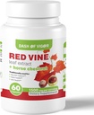 Dash of Vigor Red Vin Leaf Extract (Vitis Vinifera) og Horse Chestnut Extract, Red Vin Extract for Sund Hud, Ben Veins, Circulation, and Heart, 1500 mg, 60 Kapsler