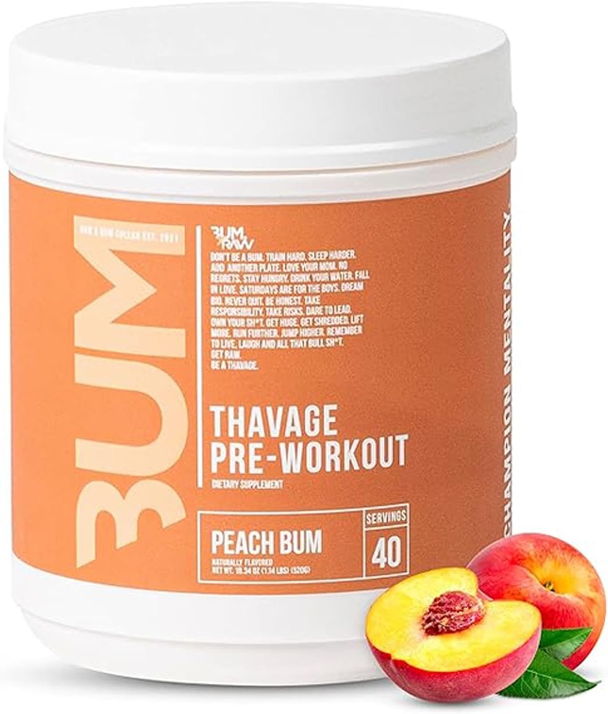 Cbum Thavage Note 124; præ-workout formel
