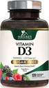 D3 5000 IE (125 mcg) Nature 's Extra Strength Vitamin D Supplement Chewable for immunsupport Health - Knogler, tænder og muskeltillæg - Sukker fri, ikke-GMO, Gluten fri - 120 Count Tablets