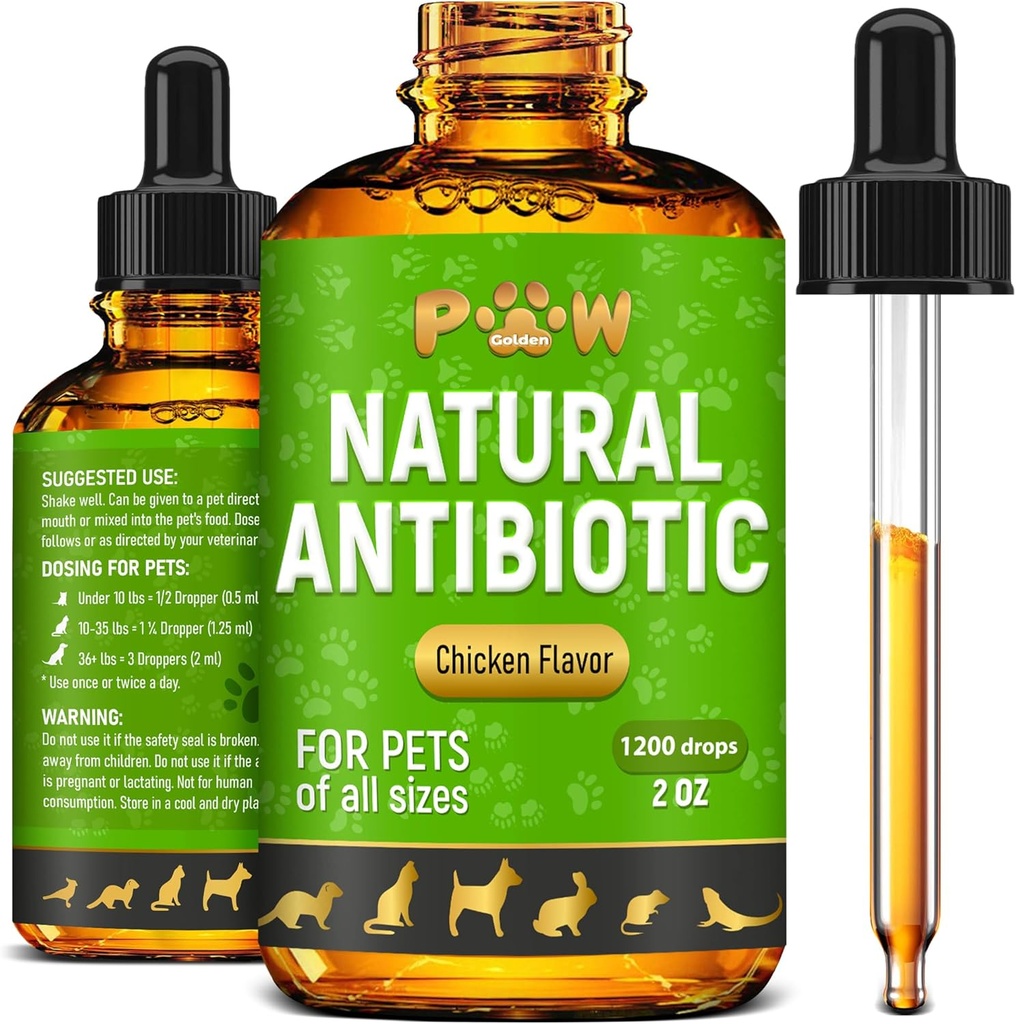 Hund Antibiotika med Chicken Flavor Buddy 124; Сat Antibiotika til Infektion, UTIs, Allergier, Runny Nose Buddy 124; Digabetisk Support Buddy 124; Forskellige racer og middelalder Buddy 124; Tranebær i Sammensætningen Buddy 124; 2 Oz