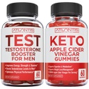 Atlantis Nutrition Testosteron Booster 60 Gummies + Keto Apple Cider Vincipes 60 Gummies