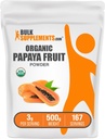 Bulkadditions.com Organic Papaya Fruit Powder - Aromatisering Powder, Sourced from Carica Papaya Fruit - Gluten Free, 3g per Serving, 500g (1.1 lbs) (Pack of 1)