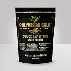 Polynesisk guld ™ vand opløseligt Co2 Kava ekstrac- 50g taske