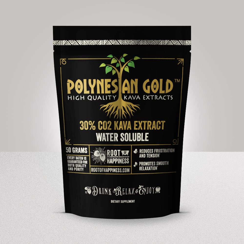Polynesisk guld ™ vand opløseligt Co2 Kava ekstrac- 50g taske