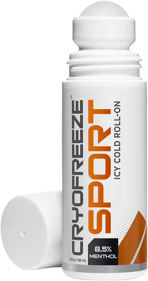 OMAX CryoFreeze Menthol Roll On, Gigt, Ryg, Muskel & Fælles Made in USA (3 fl oz)