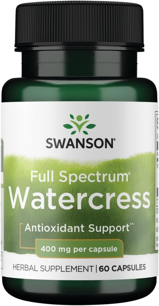 Swanson Fuld Spectrum Watercress 400 Milligram 60 Kapsler
