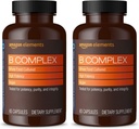 Elementer B Kompleks, høj potens, 83% hele fødevarer dyrket, understøtter immunforsvar og normal energi Metabolisme, Vegan, 65 kapsler, 2 måneders forsyning (Packaging May Vary) (pakke med 2)