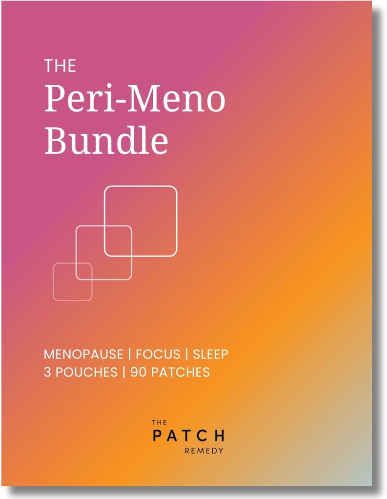 Patch Remedy Perio- Menopause Patches Kit - (90 Patches) Inkluderer Menopause Patch, Sleep & Focus Patch, Easy- to- Brug temapatches for kvinder
