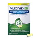Mucinex DM 12Hr Chest Congestion & Hough Medicine For voksne, Cold and Hough Medicine for Excess Mucus Relief, 600 mg Guaifenesin & 30 mg Dextromethorphan HBr, 68 Bi- Layer Tablets