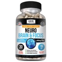 Kaya Naturals - Neuro Brain for Memory & Focus - Nootrop Energy Capsule - Nootrop Brain Support Supplement - Focus & Concentration & Learning Accuracy - Kognitiv funktion - 30 Greve