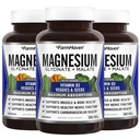 FarmHaven Magnesium Glycinate & Malate Complex w / vitamin D3, 100% chelated for Max Absorption, Vegan - Knoglesundhed, nerver, muskler, 360 kapsler, 180 dage