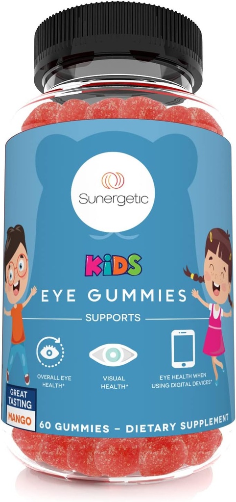 Premium Eye Support Gummies for Kids - Lutein with Zeaxanthin Supports Overall Eye Health, Vision & Macular Health–Clinically Studied Lutein & Zeaxanthin with Lutemax 2020-60 Gummies