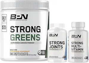BPN Strong Green Superfood Powder, Strong Joints & Strong Multi- Vitamin Bundle