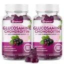 Glucosamin Chondroitin Gummies Sugar Free, Extra Strength 1500mg Glucosamin with Chondroitin MSM & Turmerisk, Joint Support for Men & Women Joint Health (120 Count (Pack of 2))