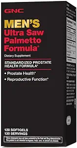 GNC mænds Ultra Saw Palmetto Formel, Understøtter normal prostata funktion, 120 Softgels