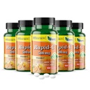 America Medic & Science Rapid- C 500 mg vitamin C tillæg 500 tabletter (5 pakke med 100 tabletter) Daglig immunsystem support, Antioxidant stålet 124; Vegan, Non- GMO coated Ascorbic Acid til voksne mænd og kvinder