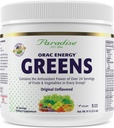 Paradise urter, ORAC Energy Green Powder, Antioxidant Power of 24 Serveringer af frugter & grøntsager i 1 Scoop, 15 Serveringer