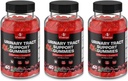 Potent Cranberry Gummies 1500mg med D Mannose - Urinære Tract sundhed for kvinder & mænd, Urinary Flush & Blogen Fast- Fungerende Support Kosttilskud med Hibiscus pulver, 180 Greve
