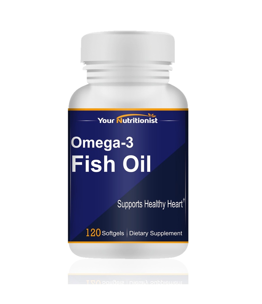 Omega-3 Fish Oil 1000mg, Heart Health, 120 softgel