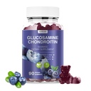 Glucosamin Chondroitin Gummies - 3000MG Extra Strength Joint Support Supplement med MSM & Elderberry, Fleksibilitet, Antioxidant immunsupport Gummy til voksne, Mænd & Kvinder 90 Blueberry Gummies