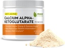 Maxx Herb Calcium AKG, Pure Calcium Alpha - Ketoglutarate Powder (Ca- AKG), for Energy, Vitality, Mental Focus, Clarity & DNA Structure, Non- GMO & Gluten Free - 100 Gram Jar (67 Servere)