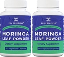 Zen Principle Organic Moringa Oleifera. Ultra-Premium. Giver en All Natural Energy Boost og Multi- Vitamin. En rå superfood, Vegan, Ingen GMO og Gluten Free. 360 kapsler.