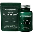 Betterbrand Bedre Lungs & Svampe Bundle - Daglig Åndenød supplement & Svampe Gummies til støtte Gut Sundhed Bundle