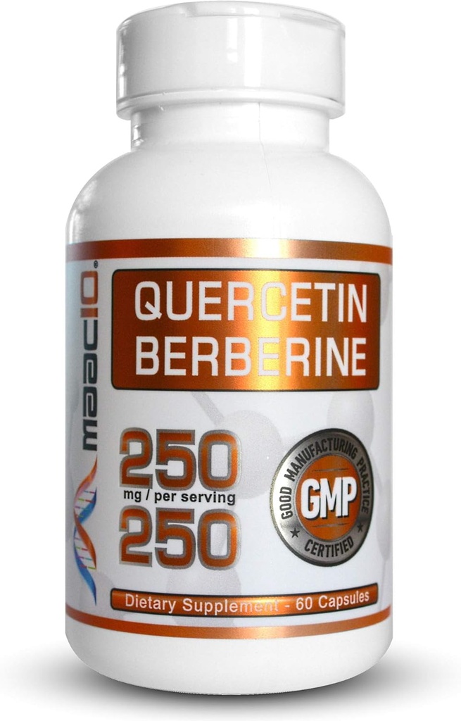 MAAC10 Quercetin Berberine 500 mg (250 mg / 250 mg hver per kapsel 60- dag servering)