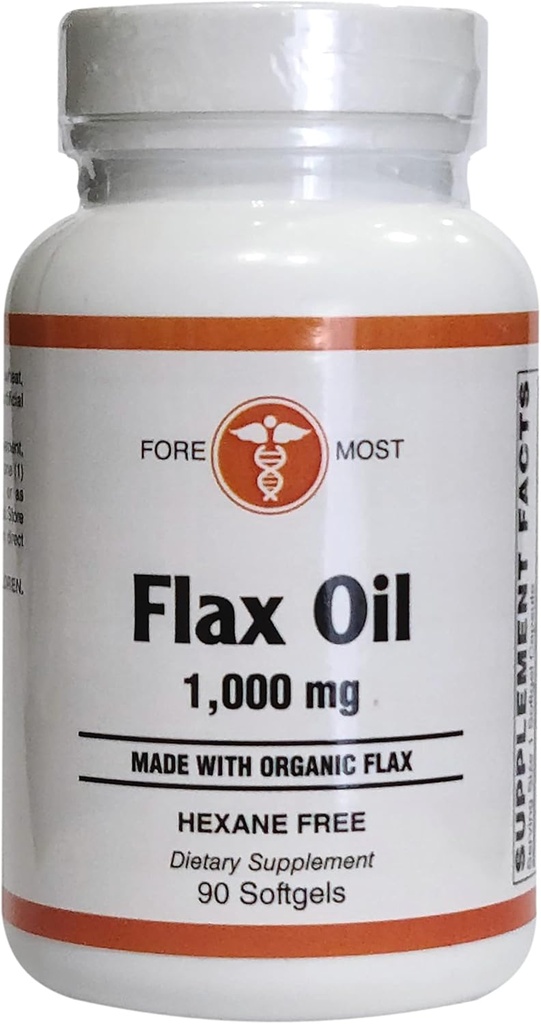 Flax Oil, 1000mg, 90 Softgels