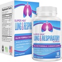 3 - Måned Lung & Respiratory Support (All- in-1) Supplement Complex Sæsonformel 124; 10 Aktive Ingredienser • 124; Natural Daily Lung Nutrients • 124; Respiratory Health Supplements • 124; 90- Day Supply • 124; 90 Kapsler