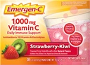 Emergen- C 1000mg vitamin C immunstøtte pulver Jordbær Kiwi 30CT omfatter zink, mangan, 7 B vitaminer og elektrolyter til Tilbage til skolen Essentials