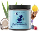 kin + kind hund supplement pulver - supplement til hunde & katte for sund immunitet - Brege Support - Naturlig formel med økologisk tranebær, blåbær og kokos - Made in USA - 4 oz (Medium)