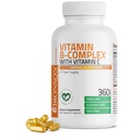 Bronson Vitamin B Kompleks med C-vitamin - immunforsvar, energistøtte & nervesystem support - non-GMO, 360 vegetariske kapsler