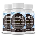 Hyaluronsyre Kosttilskud, 850mg High Bioavailable Dietary Hyaluronsyre - Avanceret fælles støtte med hydrolyseret kollagen, gurkemeje, Glu- cosamine, MSM, C-vitamin - 30 tabletter Pack med 3