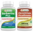 Bedste Naturals Berberine Plus 1000mg & Chrom Picolinate 1000mcg