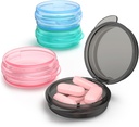 Lille pillekasse, (4 Pack) Rejsepillekasse Portable Daily Pill Organizer Mini Medicine Storage Container til Pocket Purse Cod Lever Oil Storage Box Earplug Case