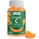 C-vitamin Gummy til voksne - 250 mg Yummy C-vitamin Gummy - VIT C Gummies - immunsupport supplement - Orange Smagsfyldt Kosher, Halal, Gluten Free (100 Greve)